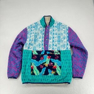 Chubbies The Party in the Front Reversible Sherpa Pullover Jacket Small